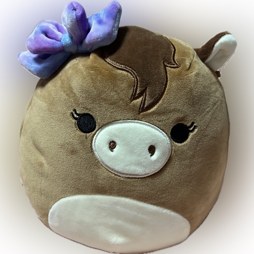 Suishmallow Tomar the Horse 8 Inch Plush with Bow Stuffed Toy NWT